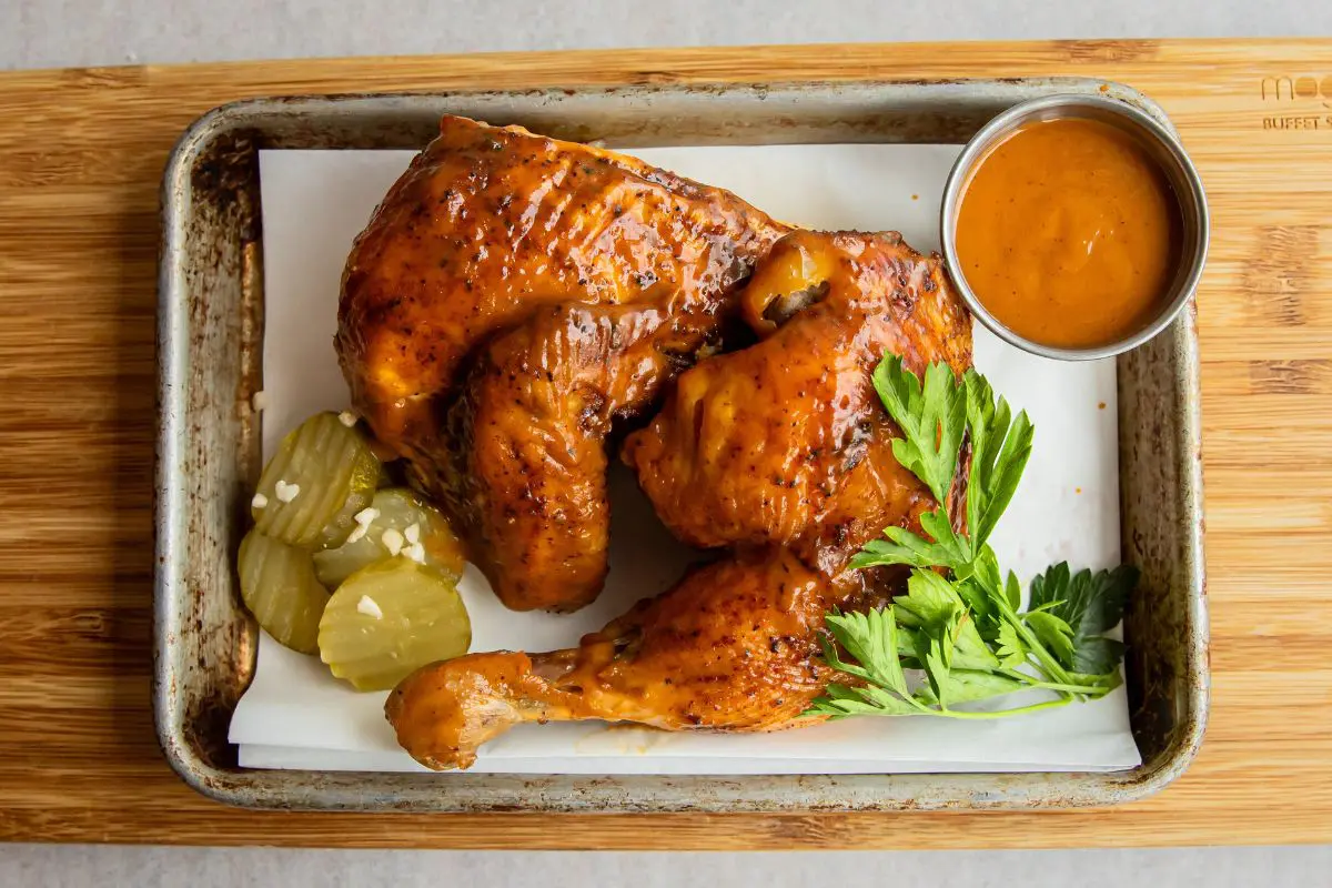 smoked chicken leg quarter